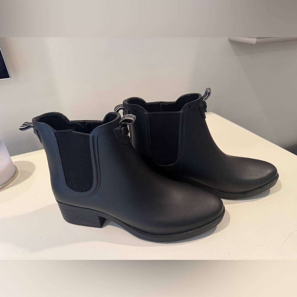 Tory Burch Black Rain Ankle Boots